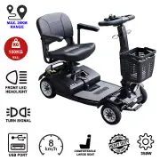 Black Electric Mobility Power Motorised Wheel Scooter, 150KG Load Capacity