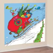 CHRISTMAS GRINCH SCENE SETTER MERRY GRINCHMAS PARTY WALL DECORATION POSTER