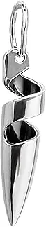 [NKlaus] 10794 925 Sterling Silver Pendant Bullet Bullet Pendant Amulet, Sterling Silver Silver