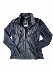 NWT Golfino Ladies Techno Stretch Fleece Jacket 7251124 890 Black Sz 8 NEW