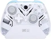 PC Controller, 2.4G Wire Less Game Controller with Hall Trigger & Turbo Burst, Multifunctional BT Game Controller with RGB Light for Switch for Android for Steam Deck (White)