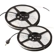 2x Illuminator 4m Flexible LED Strip Lights Waterproof 240LEDS White Light
