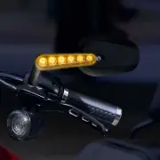 LED Turn Singals Rear View Mirrors For Harley Sportster 883 Softail FLSTF Dyna