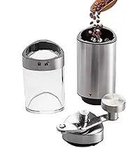 Manual Coffee Grinders - High Precision Stainless Steel Hand Coffee Mill Tool - Compact Multifunctional for Working Home Traveling Camping