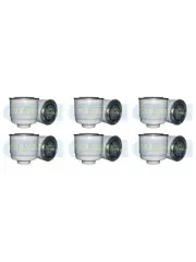 6 x Transgold Fuel Filter fits Mitsubishi Challenger 2.5 PB,PC SUV DI-D (KH4WG) (for: Mitsubishi)
