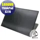 【Ezstick】Lenovo X270 專用 Carbon黑色立體紋機身貼 (含上蓋貼、鍵盤週圍貼) DIY包膜
