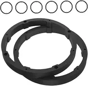 Beatifufu 8pcs Universal Car Audio Speaker Adapter Rings Plastic Spacer Rings for Front and Rear Door Speakers Black Mounting Adaptor