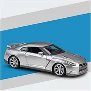 Scale Finished Model Car Diecast 1/18 for Nissan GT-R R35 2009 Sports Cars Simulation Alloy Vehicle Model Collection Souvenir Display Miniature Replica Car