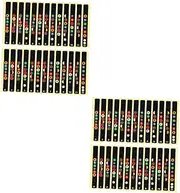 Generic 2sets Fret Decals Sticker for Acoustic/electric Guitar Fretboard Map Learn Master Notes Easy Install Guitar Stickers 10pcs*2
