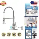 Touchless Kitchen Faucet with Pull Down Sprayer & 360 Swivel in Brushed Nickel