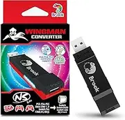 Brook Wingman NS Lite Converter- Support Xb Series X/S/One/360, PS5/PS4/PS3, Xb Elite 1/2, Switch Pro Controllers on Switch/Switch 2 and PC(X-Input) Gaming Console, Supports Remap, Marco, and Adjustable Turbo