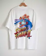 Street Fighter 2 CAPCOM Game Uniqlo Oversized T Shirt Medium