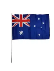 Australian Flag with Stick - Large