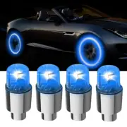 4× Car Auto Wheel Tire Tyre Air Valve Stem LED Light Caps Cover Car Accessories (for: Audi)