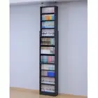 Yamazen Bookshelf Large Capacity Slim Tension Type Adjustable Shelf Height 599