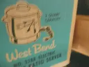 west bend electric buffet patio server 2 quart vintage new open box