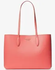 Kate Spade All Day Large Tote Peach Melba Leather Pouch PXR00297 NWT $228 Retail