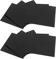 JECOMPRIS 10pcs Black Acrylic Sheets,Thick Black Cast Sheets with Protective Film Rectangle Plastic Board for DIY Project, Handcrafts,Photography,Display Stand,Sign