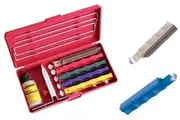 Lansky Professional Sharpening System + Medium Serrated Hone + Lansky Super Sapphire Hone Bundle
