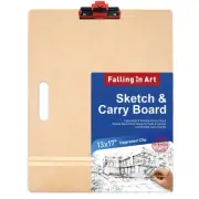 13x17 Drawing Boards, Portable Sketch Board with Adjustable Upgraded Clip and...