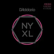 D'Addario NYXL0980 Nickel Wound 8-String Electric Guitar Strings, Super Light, 0