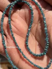 16 inch Blue Rough Diamond Beads Natural Loose Raw Diamond Beads For Use Jewelry
