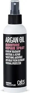 Cab's Moroccan Argan Oil Heat Protectant Hair Spray | Thermal Protector for Women, Heat Defense Leave-in Treatment for Dry, Damaged Hair - Paraben Free, 5.9 fl.oz