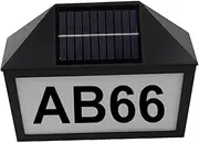 WATIIFUFU Solar House Number Address Light LED Solar Address Sign Lamp for Outdoor Use Easy to Install Durable and Efficient for Pathways Yards and Gardens