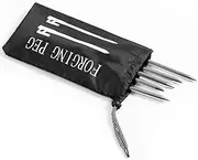 Camping Tent Stakes Bag - Tent Nail Pouch - Waterproof Puncture Resistant Heavy Duty Oxford Cloth Tool Storage Bag for Hiking