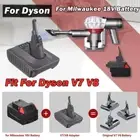 Adapter For Milwaukee M18 18V Battery Convert To Dyson V7 V8 SV10 SV11 Motorhead