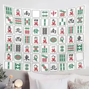 Cool Chinese Mahjong Tiles Tapestry