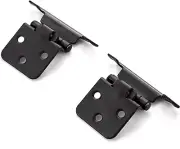 1/2”Overlay Cabinet Hinges，Self-Closing Black Semi-Concealed Hinges