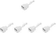 TEHAUX 5pcs Multi-use Phone Cable Splitter Phone Jack to Ethernet Adapter for 2 Lines