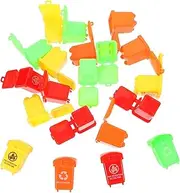 JUMPLAWN 20pcs Garbage Realistic Trash Classification Play for Boy Girl Safe Waste Bins for Fun Sorting Game for Role Play and Educational Activities