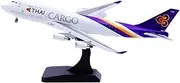 Pre-Built Model Aircraft 17CM for Thai Airways B747-400 HS-TGJ Flaps 1:400 Diecast Airplane Replica Miniature Airliner Model Plane Miniature Airplane Model(Flap)