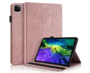 Tablet PC Case for iPad Pro 1/2/3/iPad Air 4/5 PU Leather Case Flip Wallet Protective Cover-Rose Gold