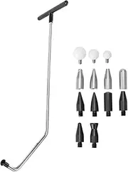Daseeme Dent Removal Rod Crowbars Car Body Paintless Dent Repas Tool Kit with Multe Replacement Heads for Dents Hail Damage Removal