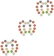 [KALLORY] Jewelry Accessories Charm Beads Ornaments for Decorations Daisy Charms Decors for Bracelet for Charms Necklace Accessories Bulk Ornaments Plant Accessories Charm Decors