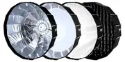 Softbox QuickFold RAJA 65cm Baffle Diff Grid BowenS mount Phottix