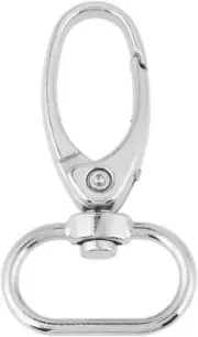 20 Pcs Silver Alloy Swivel Clasps Lanyard Snap Hooks, Lobster Claw Clasp Key