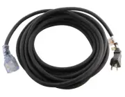 50ft 20 Amp NEMA 5-20P to NEMA 5-20R Indoor/Outdoor Extension Cord by AC WORKS®