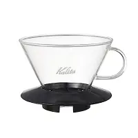 在飛比找Yahoo奇摩購物中心優惠-日本KALITA 185系列蛋糕型玻璃濾杯(經典黑) #05