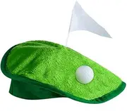 [Generic] Golf Ball Beret Headwear | Golf Green Turf Beret Hat, Hole in 1 Golfer Beret, Lightweight Hole in 1 Golf Beret for Adults, Headwear for Men and Women, Single attributes, Siehe Beschreibung