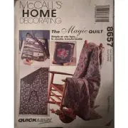 McCall's Home Decorating Pattern 8657 Magic Quilt UNCUT