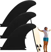 Paddle Board Fin - Nylon Fiberglass Surfboard Fins - Easy Installation Paddleboard Accessories, Decorative Multifunctional Surfing Supplies for Long Board
