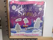 CRAFTS BEAUTIFUL LET IT SNOW SNOWMAN TREE SNOWFLAKES 7 PC DIE SET NEW A31349