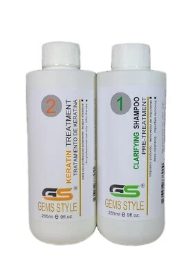 GEMS STYLE KERATIN TREATMENT For All hair types Todo tipo de cabello 265ml / 9oz