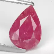 1.5 Ct. Marveluos Purplish Red Unheated Ruby Natural Gem WITH GLC CERTIFY