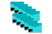 10pc Colourhide A4 Document Wallet Envelope Paper Holder Organiser Rect Aqua