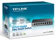 TPLink TL-SG108E 8Port Gigabit Fanless Smart Switch VLAN Web-base User Interface